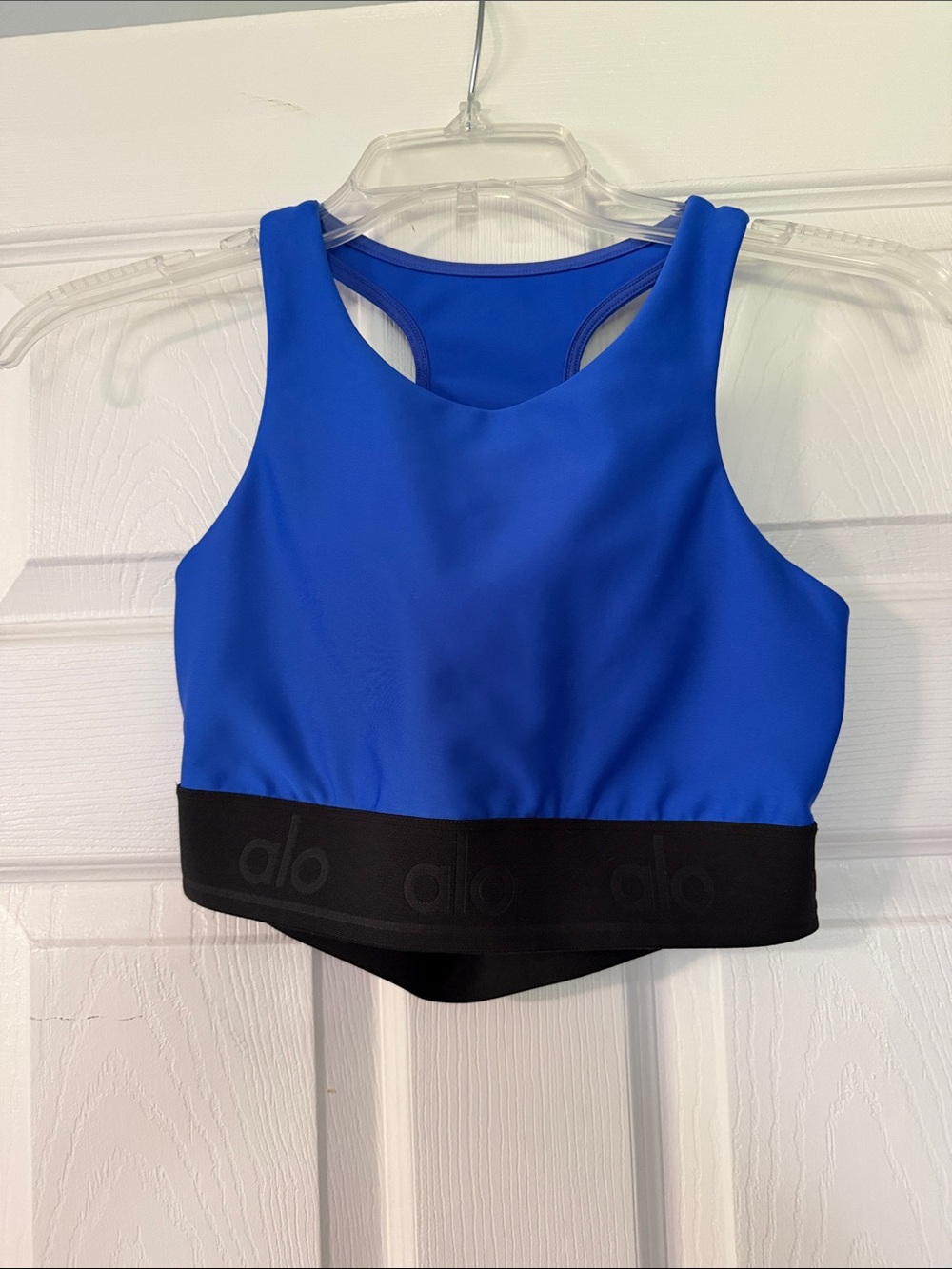 ALO Yoga Royal Blue and Black Youth Racerback One-Piece